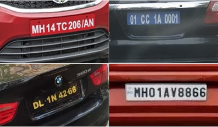 REASON BEHIND DIFFERENT COLOURS OF NUMBER PLATE REASON BEHIND DIFFERENT COLOURS OF NUMBER PLATE
