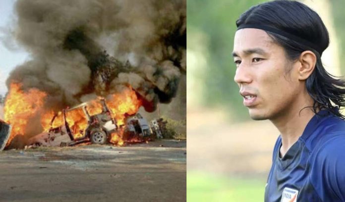 Chinglensana Singh house burnt in Manipur