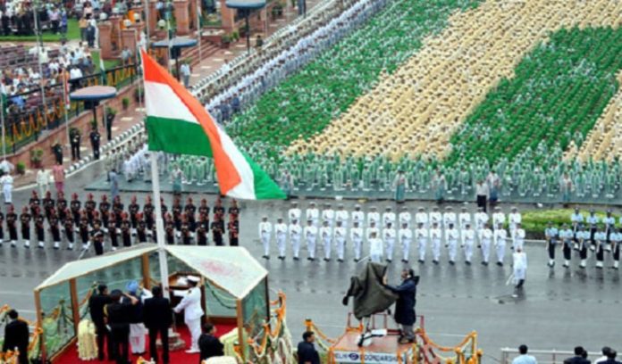 flag on the Red Fort
