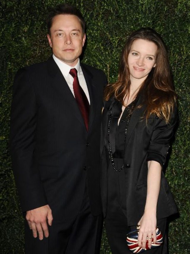 Musk with his first wife