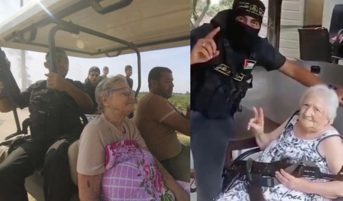 woman caught by Hamas