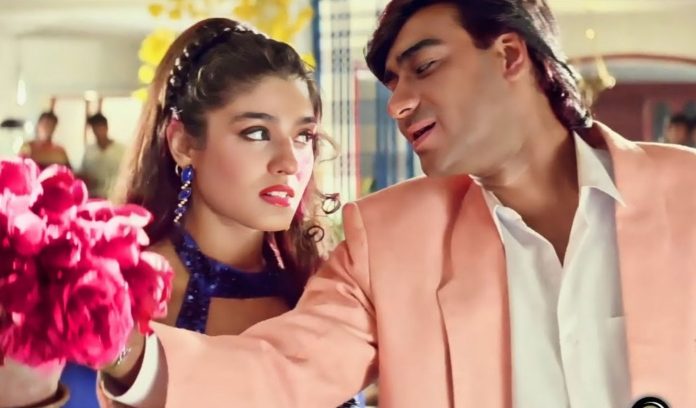 ajay devgn and raveena tandon