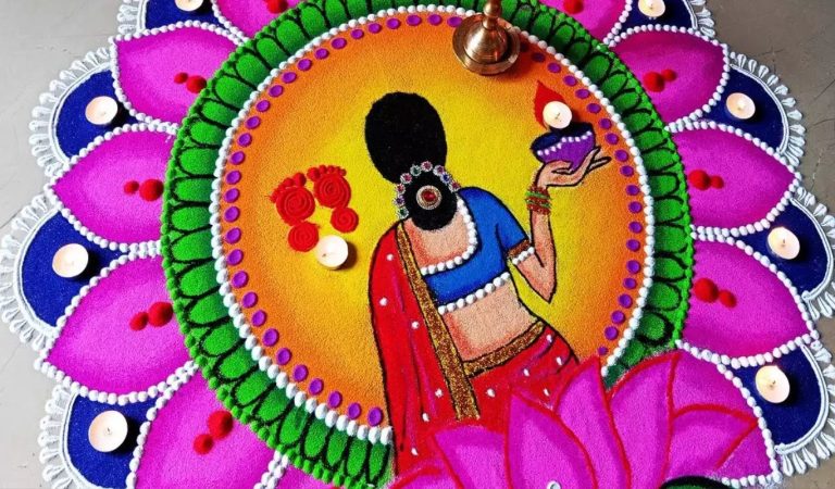 रंग-बिरंगी रंगोली घर के सामान से कैसे बनाएं, जानिए यहां