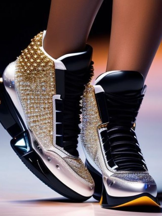 Golden diamond Shoes