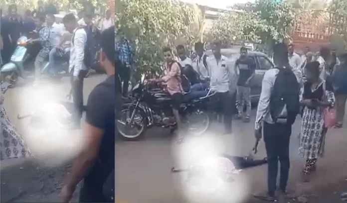 In Palghar, a crazy lover brutally murdered his girlfriend in the middle of the road