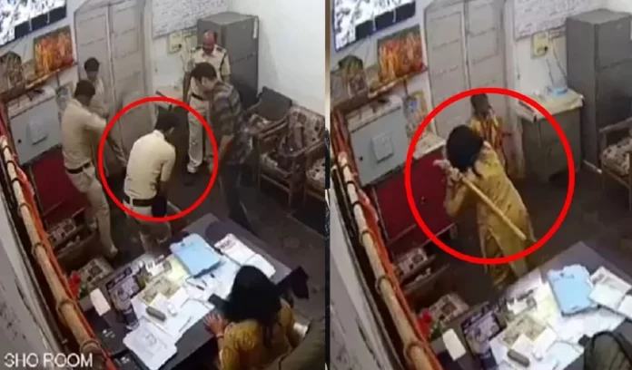 Katni police showered lathis Dalit grandmother and grandson Katni police showered lathis Dalit grandmother and grandson