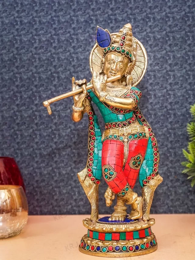 Brass-antique-lord-krishna-idol