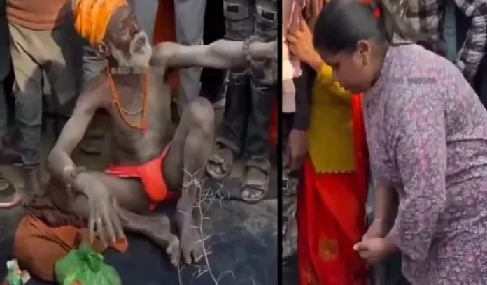 Kante wale Baba Maha Kumbh 2025 Kante wale Baba Maha Kumbh 2025
