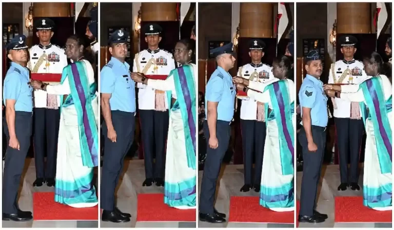 Defence Investiture Ceremony 2025: राष्ट्रपति भवन में रक्षा अलंकरण समारोह 2025 के प्र...